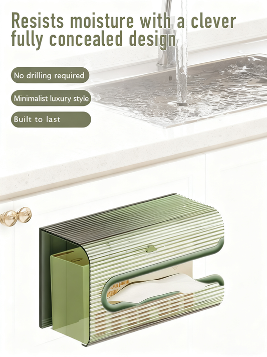 Anzgnz-Acrylic Wall-mounted Tissue Dispenser Box