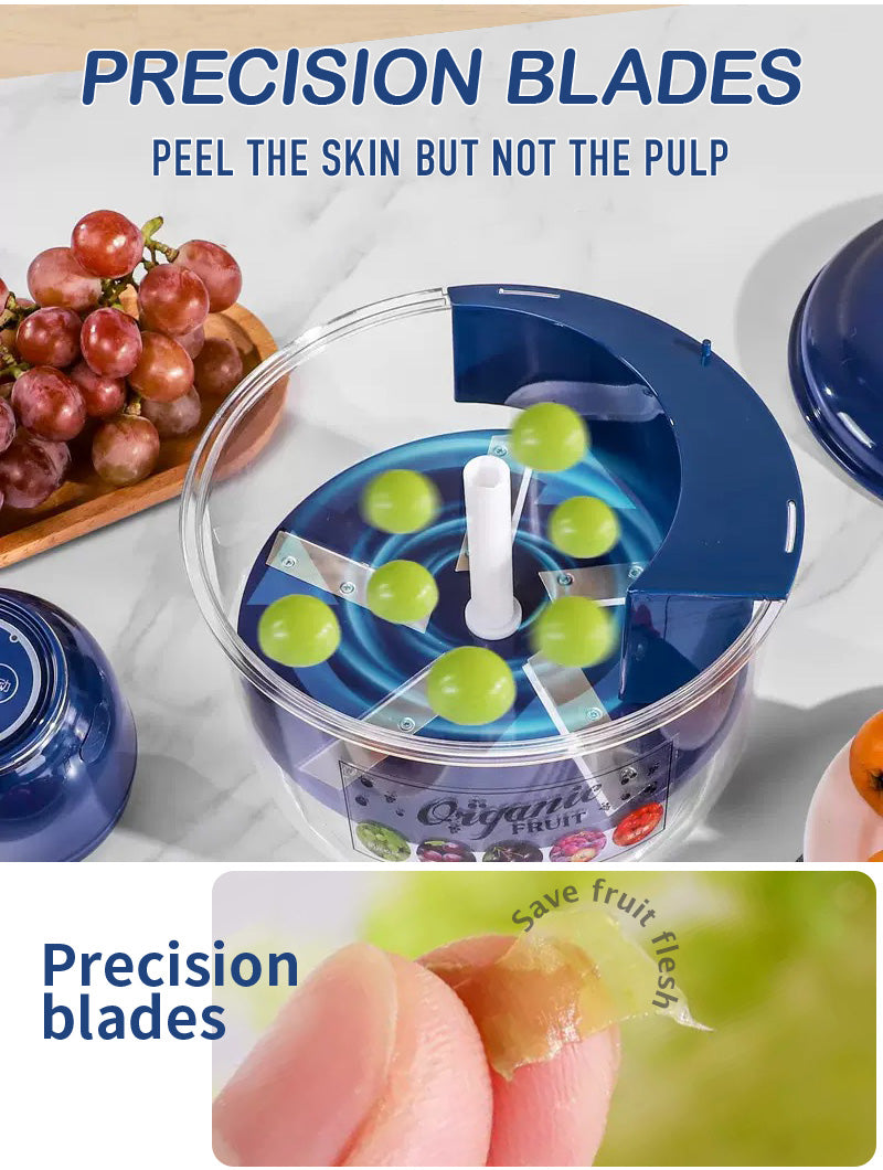 Portable automatic fruit peeler
