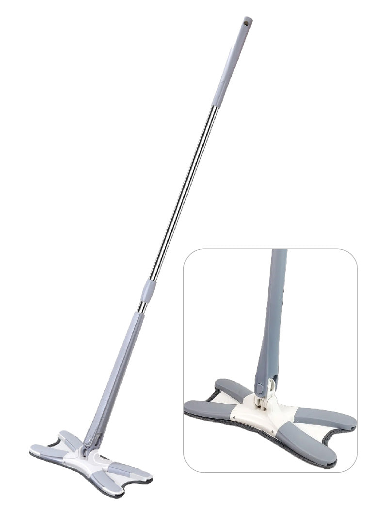 Hand-free washing rotating mop