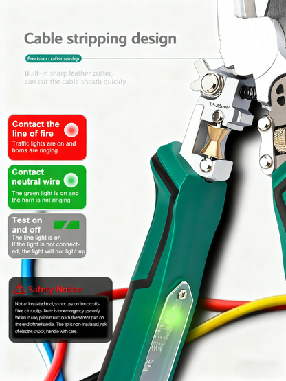 Anzgnz-Multi-function pointed-nosed wire stripping pliers