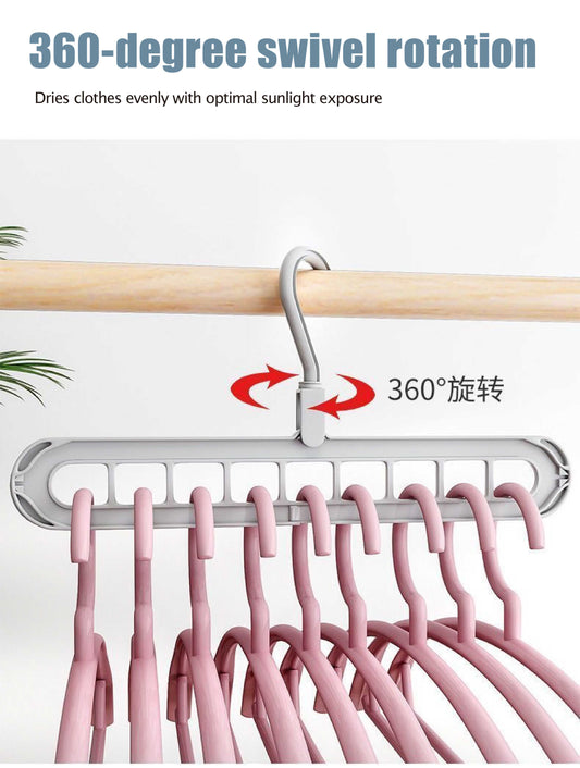 Multifunctional rotary non-slip laundry rack