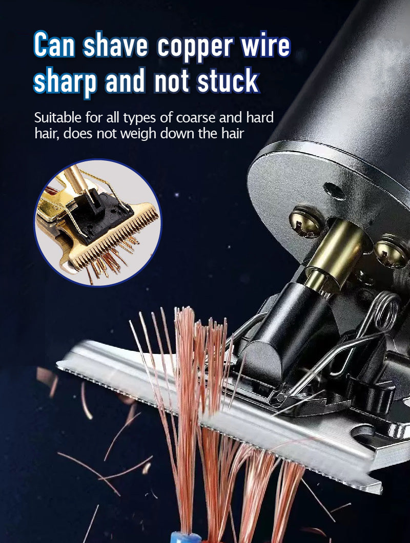 Electric slicked-back hair clipper