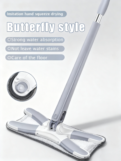 Anzgnz-Hand-free washing rotating mop