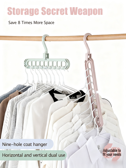 Anzgnz-Multifunctional rotary non-slip laundry rack