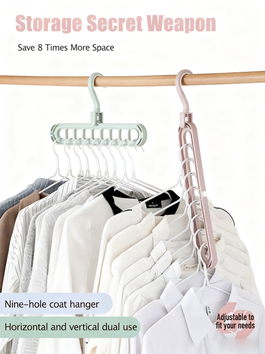 Anzgnz-Multifunctional rotary non-slip laundry rack
