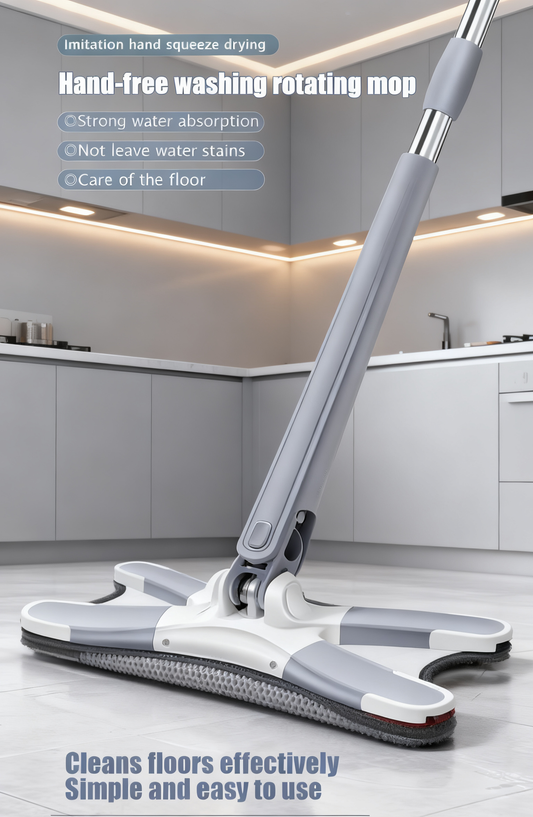 Anzgnz-Hand-free washing rotating mop